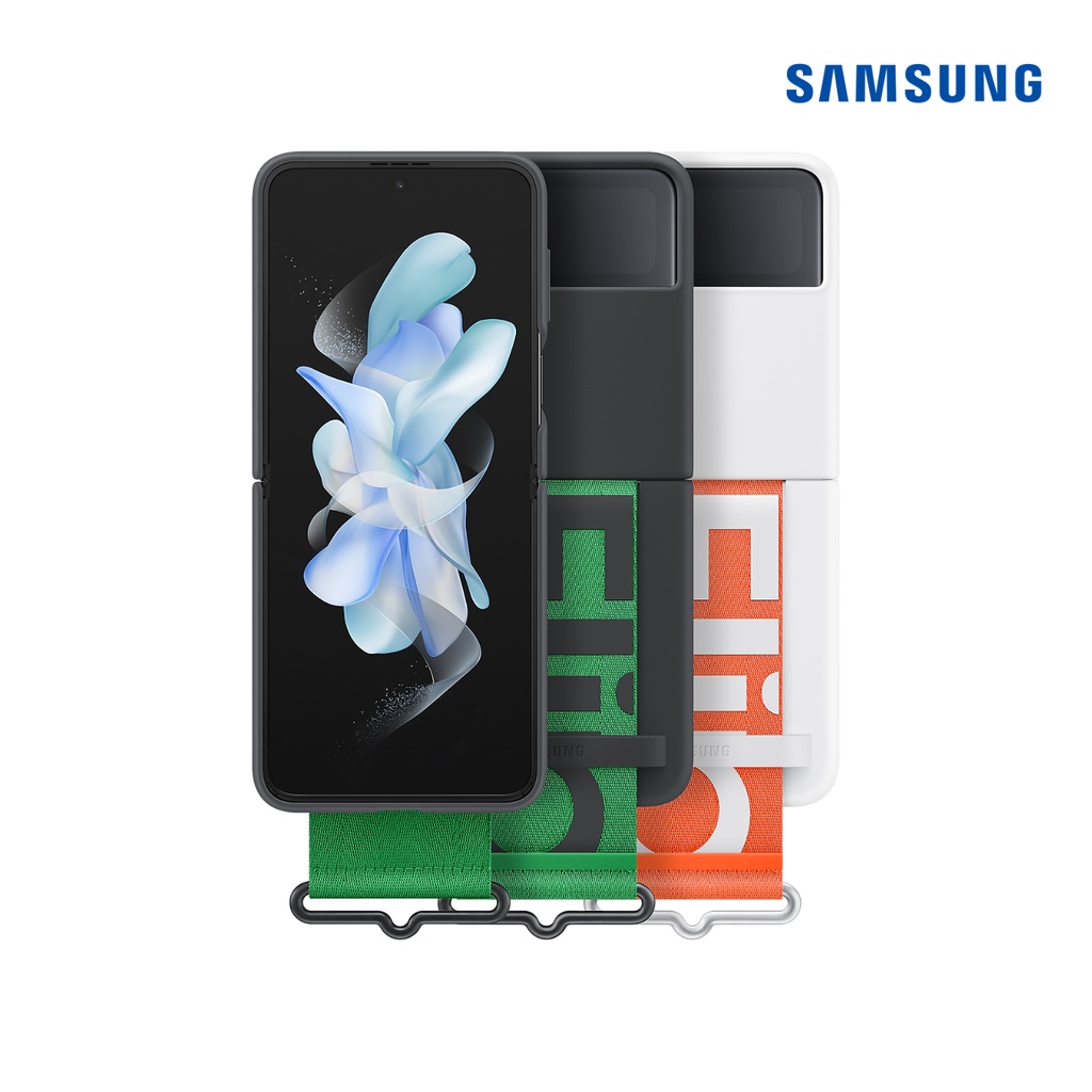 Ốp Silicone Cover with Strap dành cho Galaxy Z Flip4 (Ốp dây strap cho Flip 4)