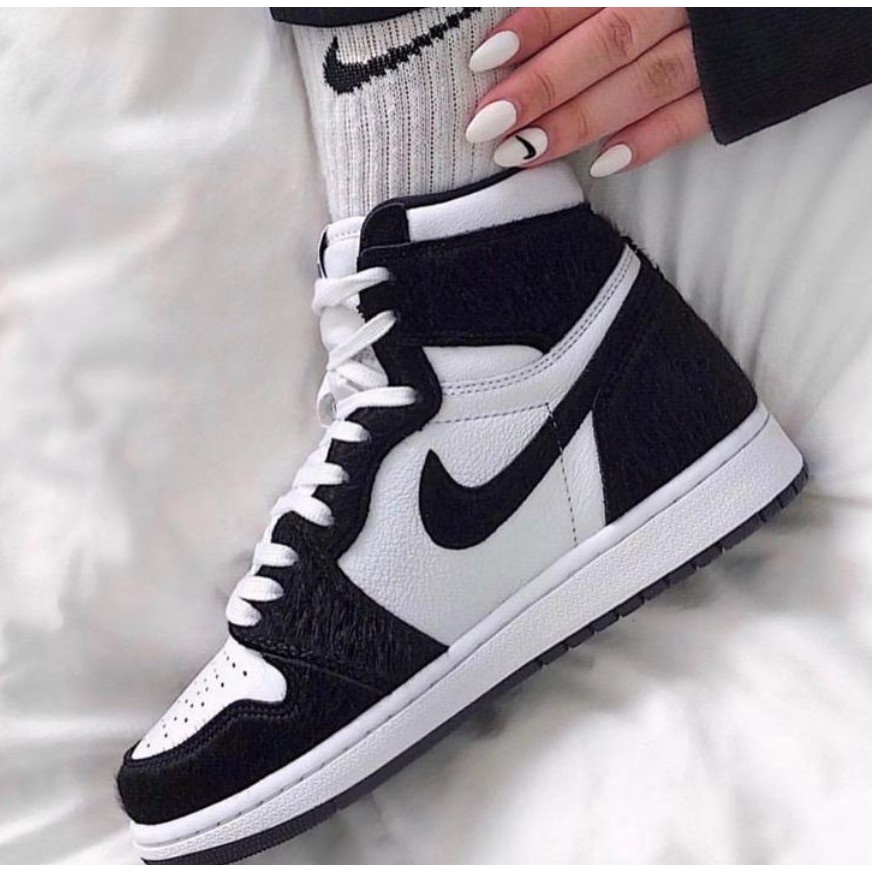 Giày Nike Jordan 1 Panda Trắng Đen Cổ Thấp Giày Thể Thao Nam Nữ Sneaker JD1 Low G03
