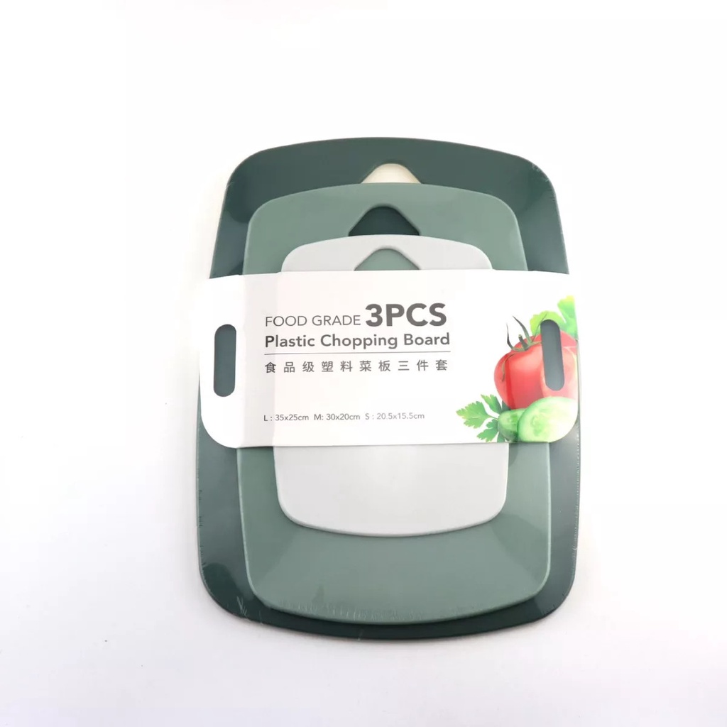 Set 3 cái thớt kháng khuẩn G01 cao cấp, chống trơn trượt,giá rẻ