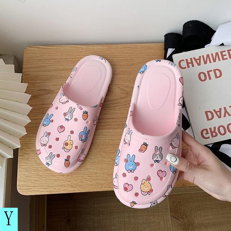 Dép Bít Mũi Đế Bằng Chống Trượt Thời Trang Xuân Hè 2021 Dễ Thương Cho Nữ