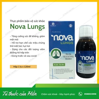 Siro bổ phổi nova lungs 120ml - giảm ho, giảm gu