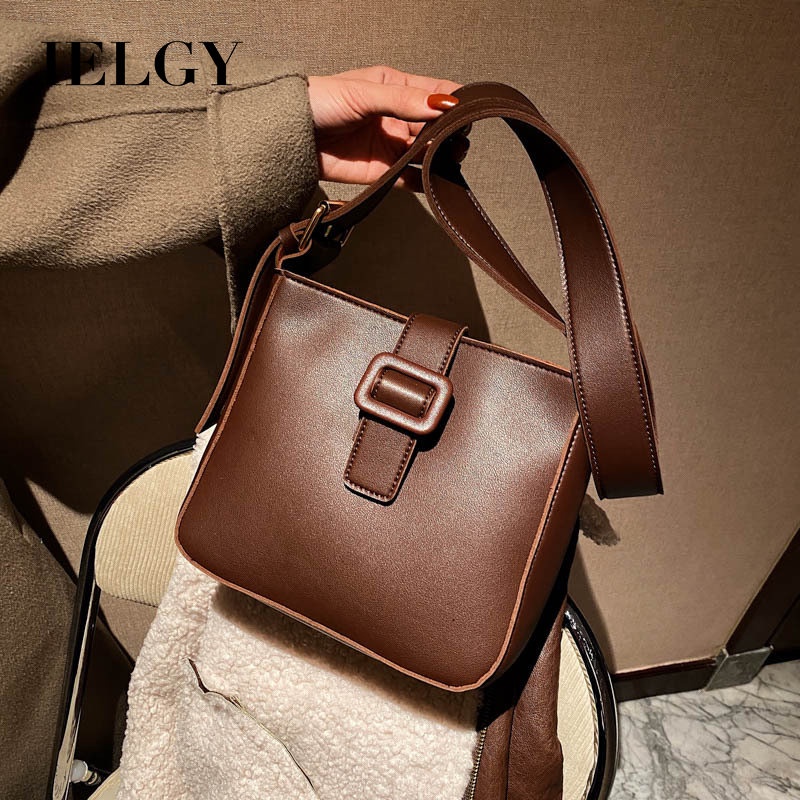 Túi đeo chéo IELGY phong cách cổ điển đơn giản thời trang dành cho nữ