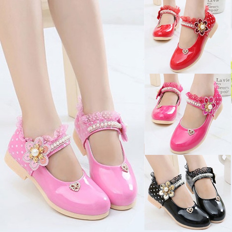Giày Búp Bê Da Thời Trang Xuân Thu 2021 Dành Cho Bé Gái 8-7 - 6-4 - 9 Tuổi