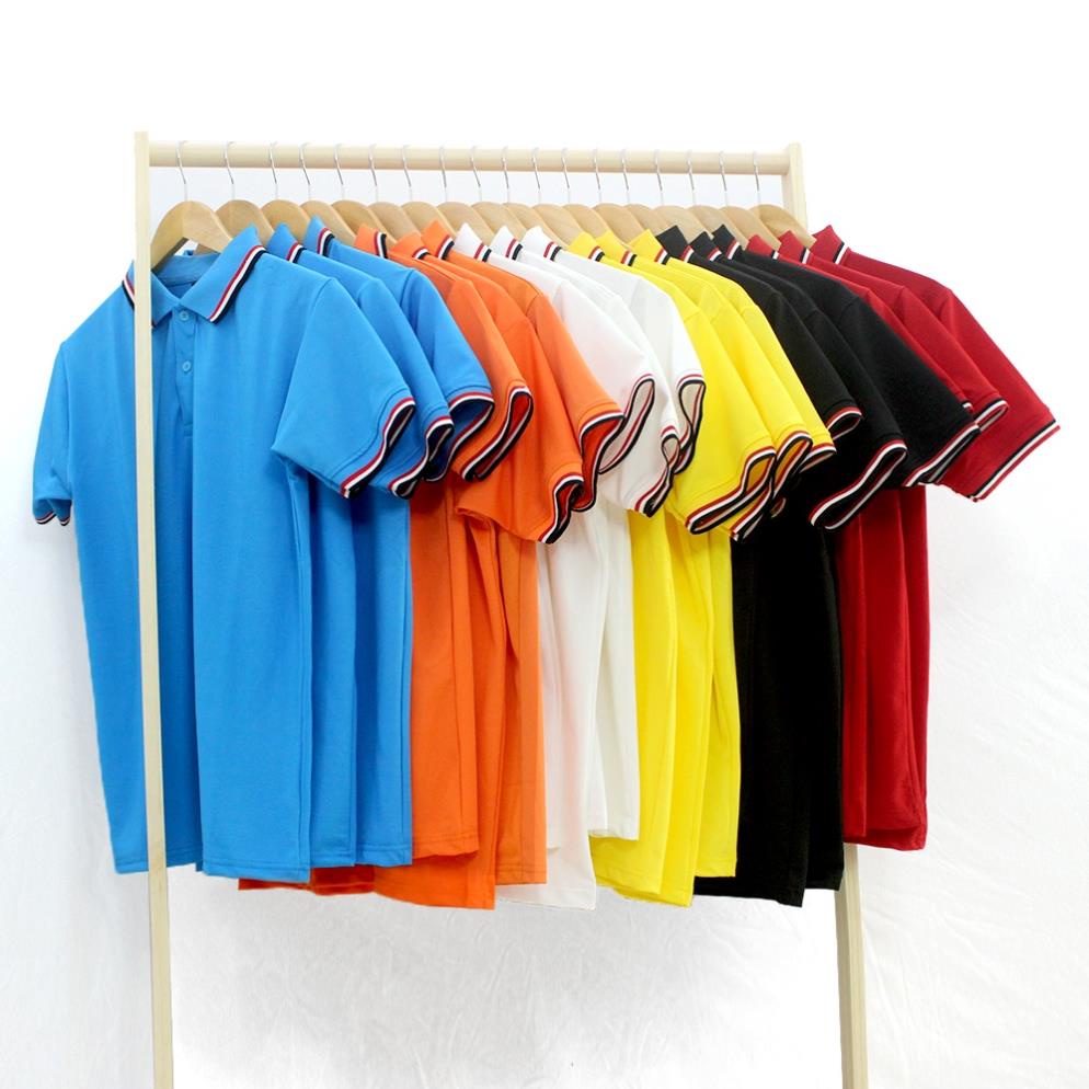 Áo Thun Polo Cổ Bẻ Cá Sấu 4 Chiều Nhiều Màu Phối Cổ Và Bo Tay 3 Sọc ANDROMEDA Phom Xuông Đồng Phục Dùng Chung Nam Nữ ©️