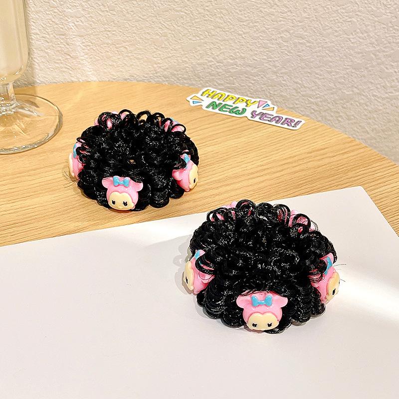 PVN50798 Dây Buộc Tóc Gắn Tóc Giả Bằng Cao Su Phong Cách Hàn Quốc Thời Trang Cho Bé Gái Giá Rẻ