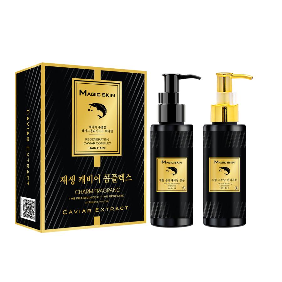 Bộ Gội - Xả Tái Sinh Toàn Diện Trứng Cá Tầm Magic Skin Regenerating Caviar Complex hộp 150ML