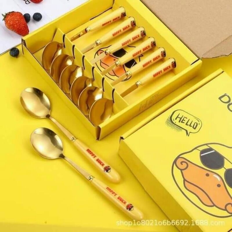 6 Thìa Vịt Vàng Duck Siêu Xinh. ĐTBX