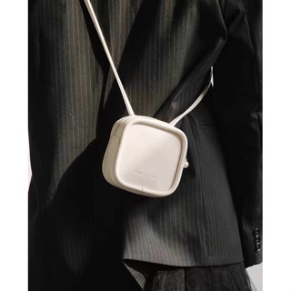 Túi xách nữ Rinni, Túi đeo chéo mini form vuông Flower khóa kéo phối dây da bản nhỏ