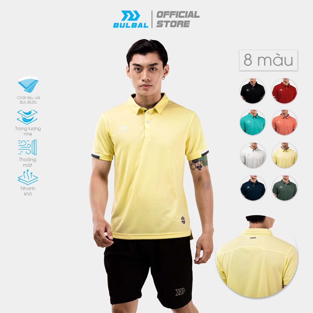 Áo Polo Thể Thao Nam Bulbal Polo Futuro, Chất Liệu Thoáng Mát Cao Cấp Bul-Bezel, Phù Hợp Vận Động Thể Thao