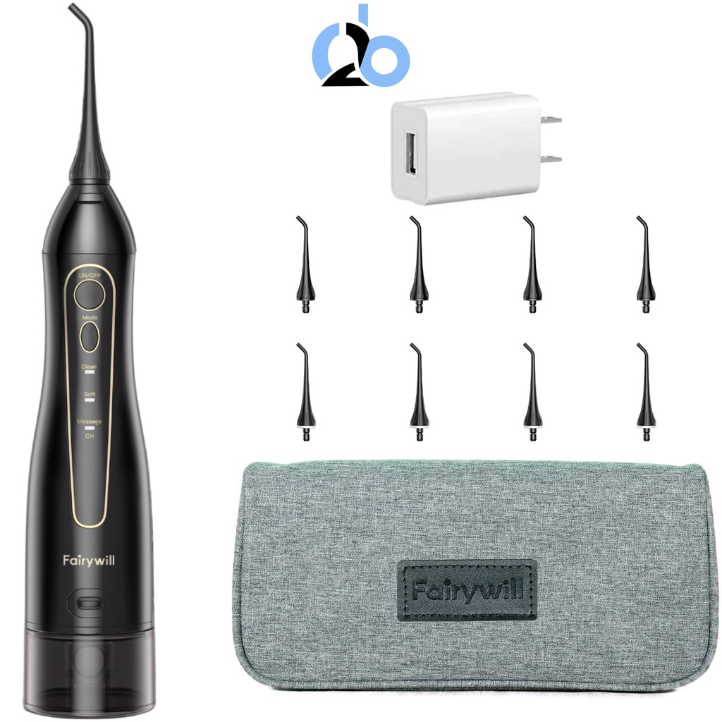 Tăm nước cầm tay Fairywill FW5020E, tặng kèm củ sạc dòng thấp