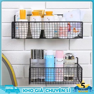 Kệ Nhà Tắm Hình Chữ Nhật, Kệ Sắt Dán Tường Cao Cấp Không Rỉ Siêu Chắc XQY102