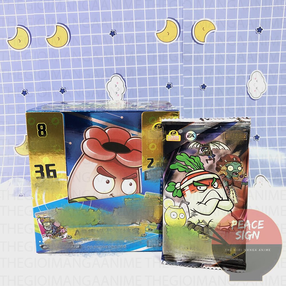 Set ảnh thẻ PLANTS VS ZOMBIES card ảnh in hình game anime manga chibi sưu tầm