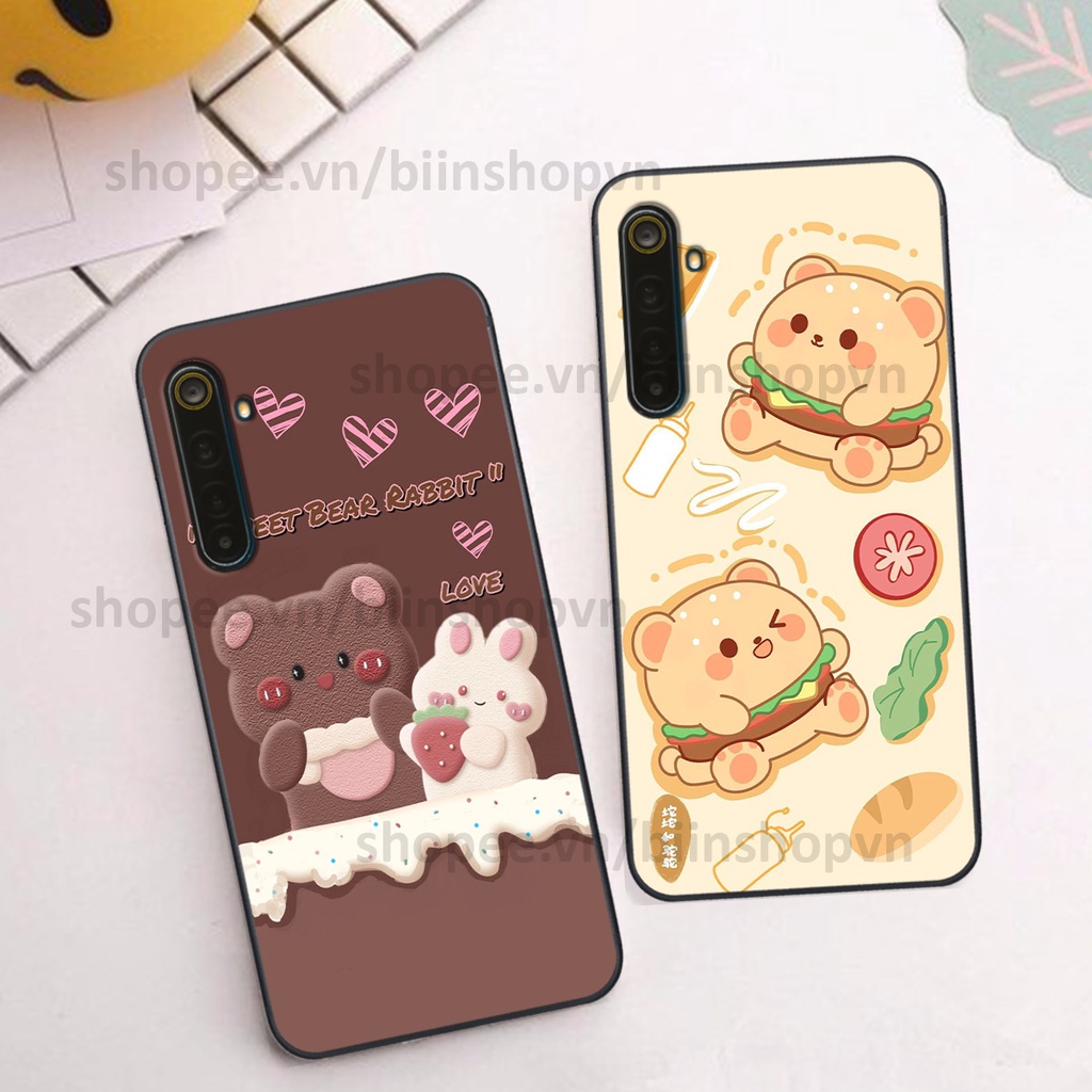 Ốp Realme 6 / 6 Pro in hình gấu chocolate kẹo ngọt siêu đẹp siêu xinh