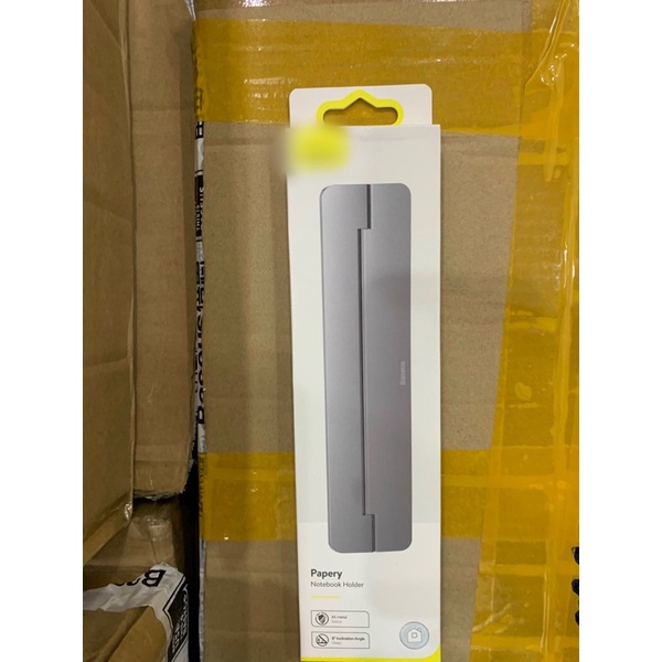 Giá đỡ tản nhiệt Laptop Baseus Papery Siêu Mòng Nhẹ, Hợp Kim Nhôm - Hưng Hoàng