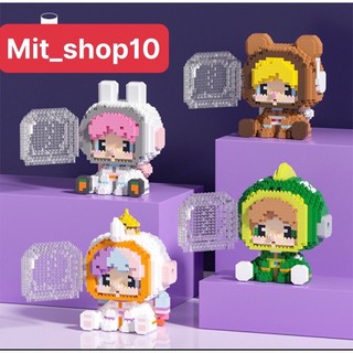 Lego lắp ghép phi hành gia vũ trụ space và lego thỏ ngọc xinh xắn