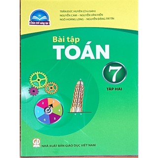 Bài Tập Toán lớp 7 tập hai và bìa bao kính