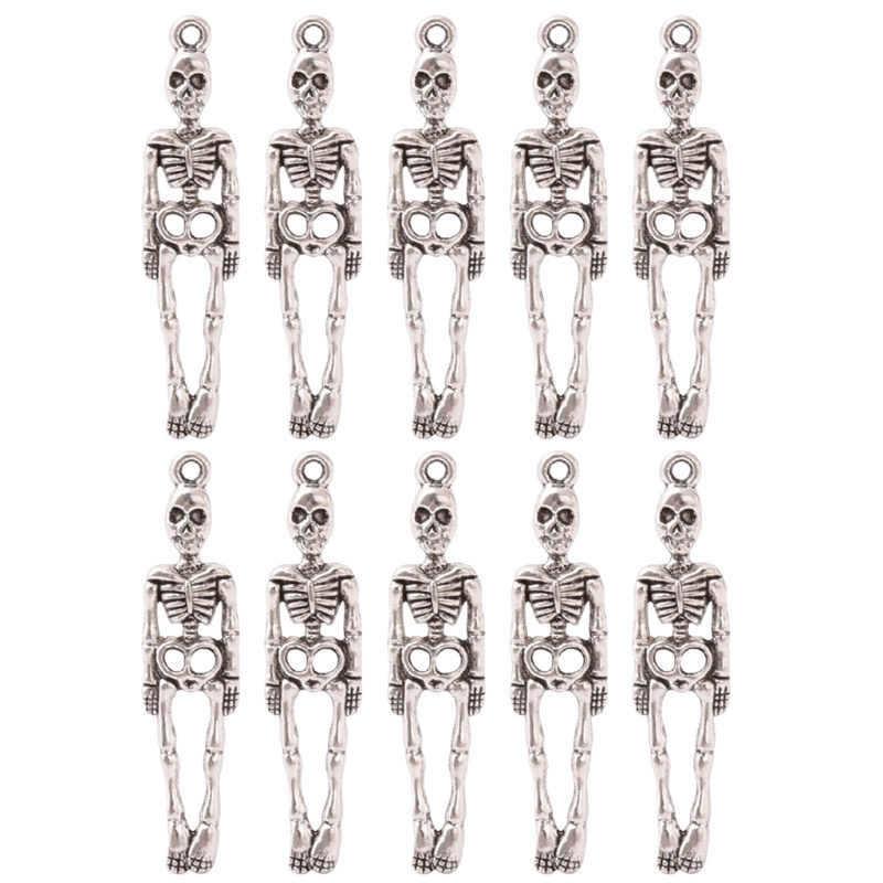 Set 10 Mặt Vòng cổ Bạc Phong Cách Gothic Hóa Trang Halloween