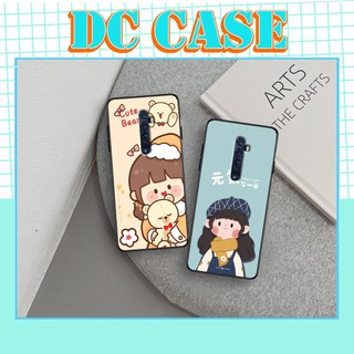 Ốp lưng Oppo Reno 2 - Oppo Reno 2F - Oppo Reno 2Z - Ốp in hình Cô bé Asina - Ốp Oppo Lưng Nhám Viền đen TPU