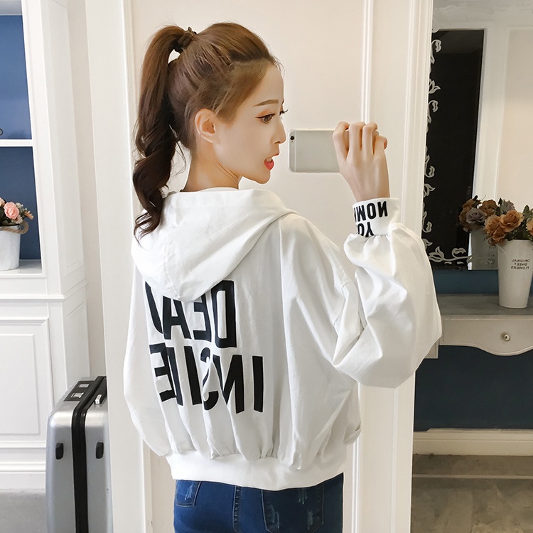 Áo Khoác Bóng Chày Tay Dài Dáng Rộng Phong Cách Hàn Quốc Dành Cho Nữ