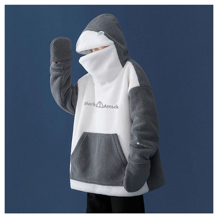 Áo Khoác Lông Cừu Dày Dặn Dễ Thương Vui Nhộn Thời Trang Thu Đông Cho Cặp Đôi