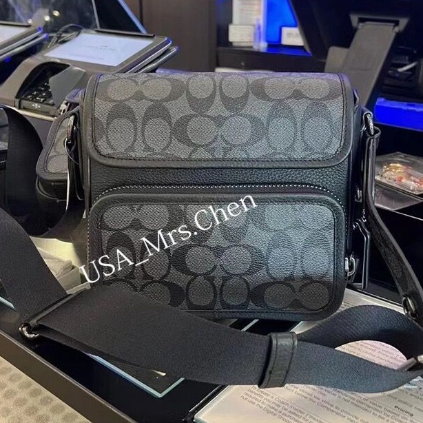 Túi máy ảnh COACH, chứng từ mua hàng chính hãng Túi máy ảnh Sullivan túi đeo chéo nam nữ