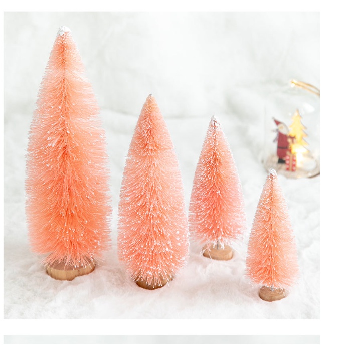 Cây thông kim nhí màu hồng K03 Trang Trí Noel Giáng Sinh