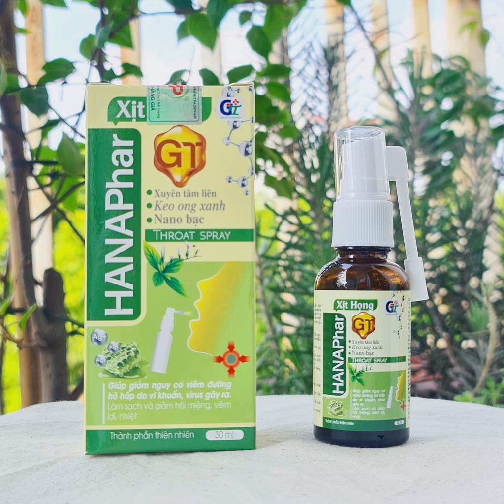 Lọ đựng keo ong xịt họng HANAPHAR 30 ml
