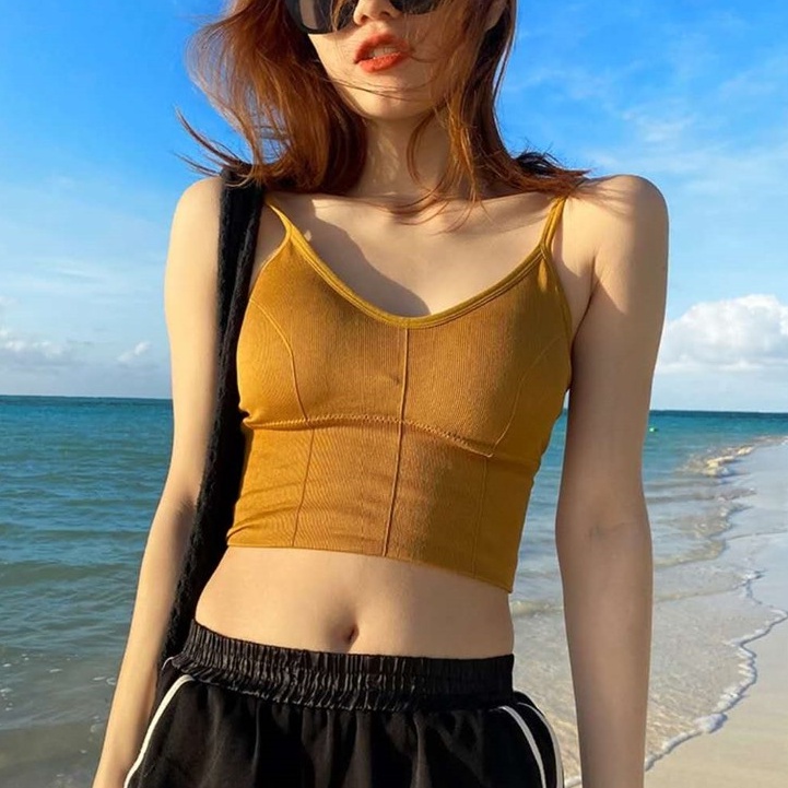 Áo Bra Tập Gym Cotton Co Dãn, Bra Nữ Có Mút Mỏng Nâng Ngực Nhẹ ZANA BRA B828