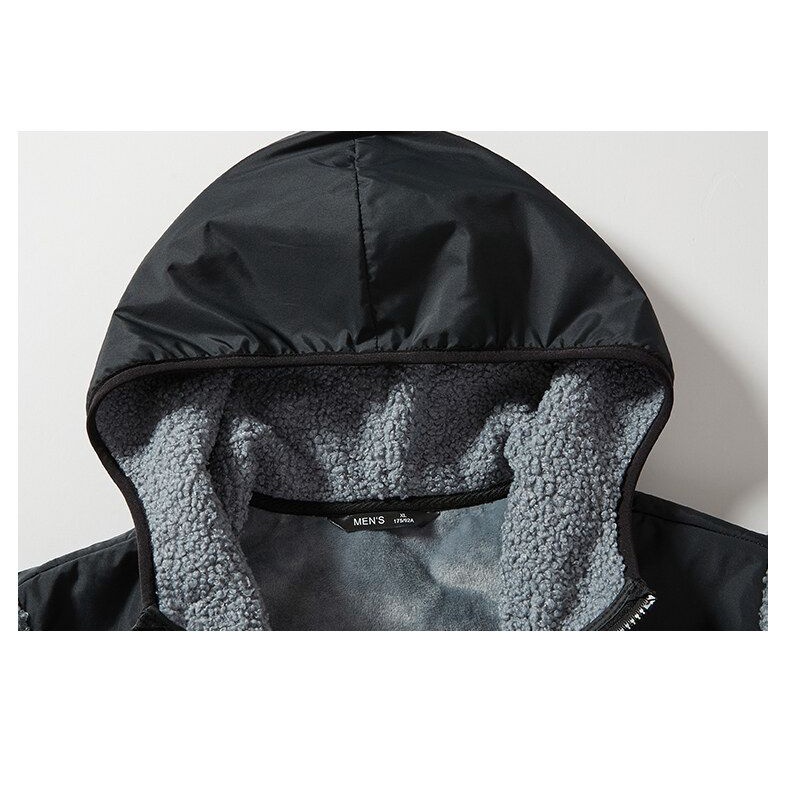 TNF Áo Khoác Hoodie Lông Cừu Ấm Áp Thiết Kế Trẻ Trung Hợp Thời Trang