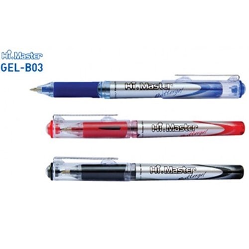 Combo 5 Bút Gel-B03 - Hi Master MỰC ĐEN