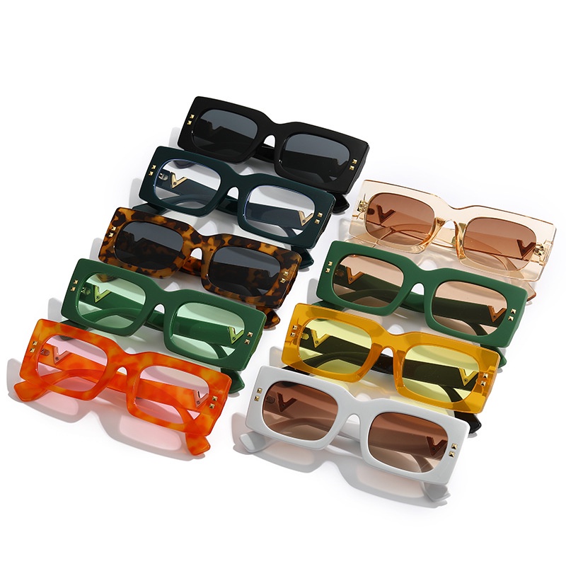 Kính Mát Gọng Vuông Lớn Chống Tia UV400 Phong Cách Hip Hop