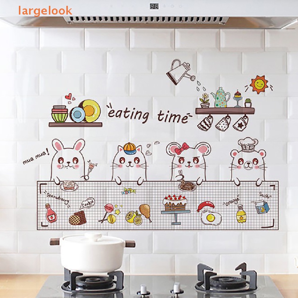 1 Giấy Dán Tường Bằng Lá Nhôm Chống Dầu Chống Nước Chịu Nhiệt Cao Cho Nhà Bếp