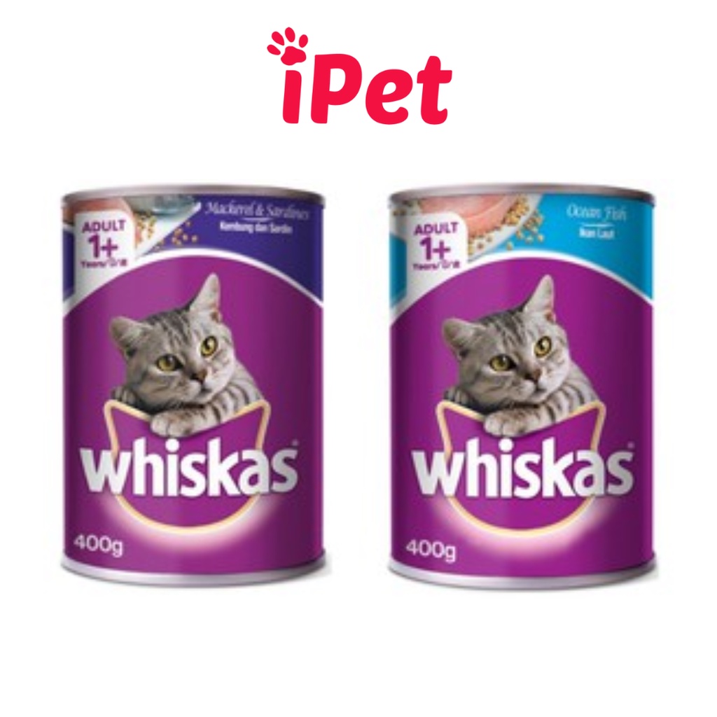 Pate Lon Whiskas Thức Ăn Cho Mèo Trưởng Thành 400g - iPet Shop