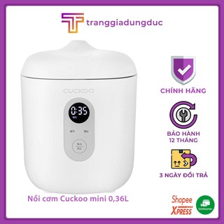 Nồi cơm điện cuckoo mini cr 0255mw, dung tích 0,36l