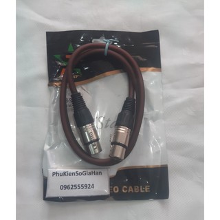 Dây canon 2 đầu cái dài 0,8m/1m/1,2m