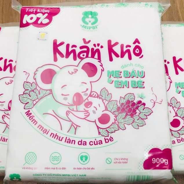 Khăn khô đa năng MIPBI dành cho Mẹ và Bé