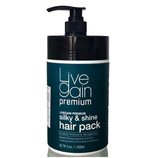 Hấp dầu siêu mượt Livegain Silk Shine Hair Pack (nước hoa) 1200ml(MẪU MỚI 1000ML)