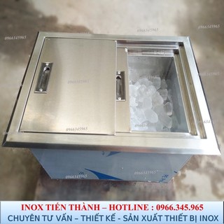 [RẺ VÔ ĐỊCH] Thùng đá inox âm bàn chuẩn 3 lớp (Nhận làm theo yêu cầu)