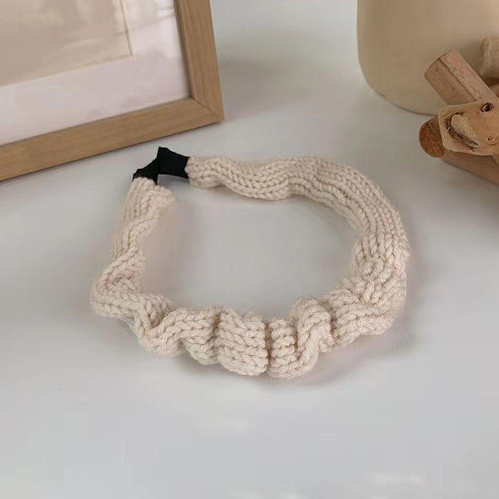 OSIER1 Set 2 Băng Đô Len Màu Sắc Thời Trang