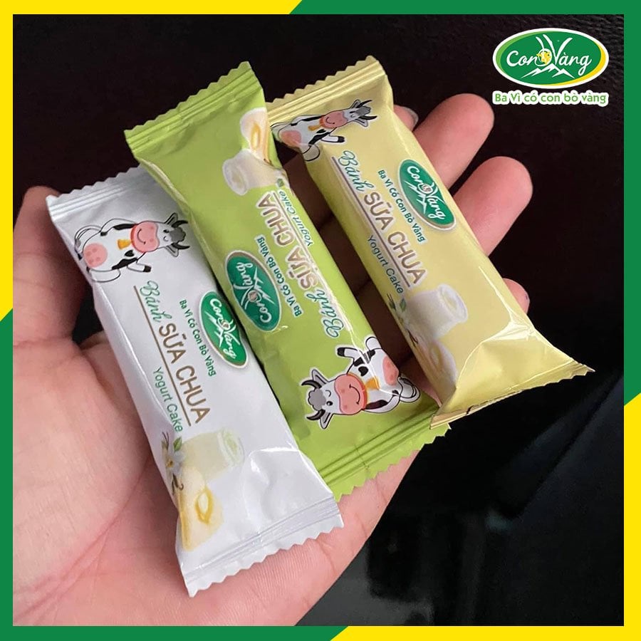 Thùng 2kg Bánh Sữa Chua Giòn Mix Vị Ba Vì Con Bò Vàng