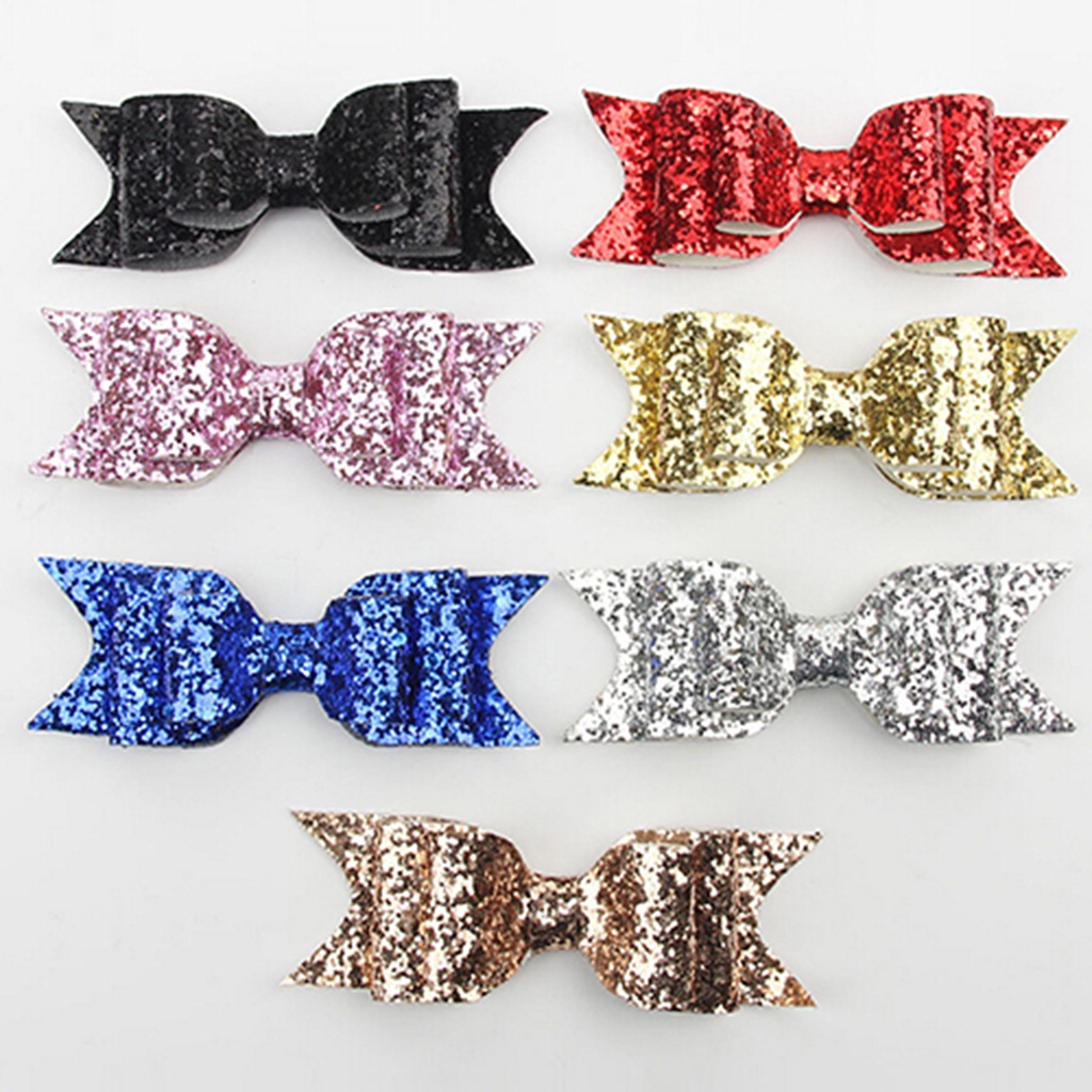 Kẹp tóc nơ lấp lánh xinh xắn cho bé gái