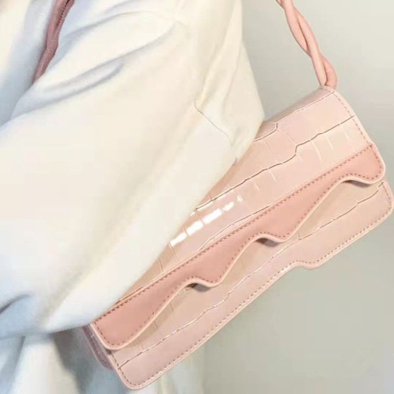 Oeteo Túi Xách Đeo Vai Màu Hồng Kiểu Dáng Nhỏ Nhắn Xinh Xắn Dành Cho Nữ