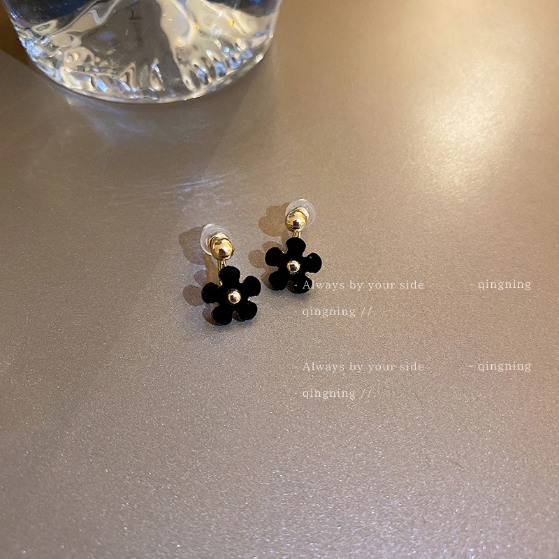 Bông Tai Thiết Kế Hoa Hai Lớp Phong Cách Mới 2022