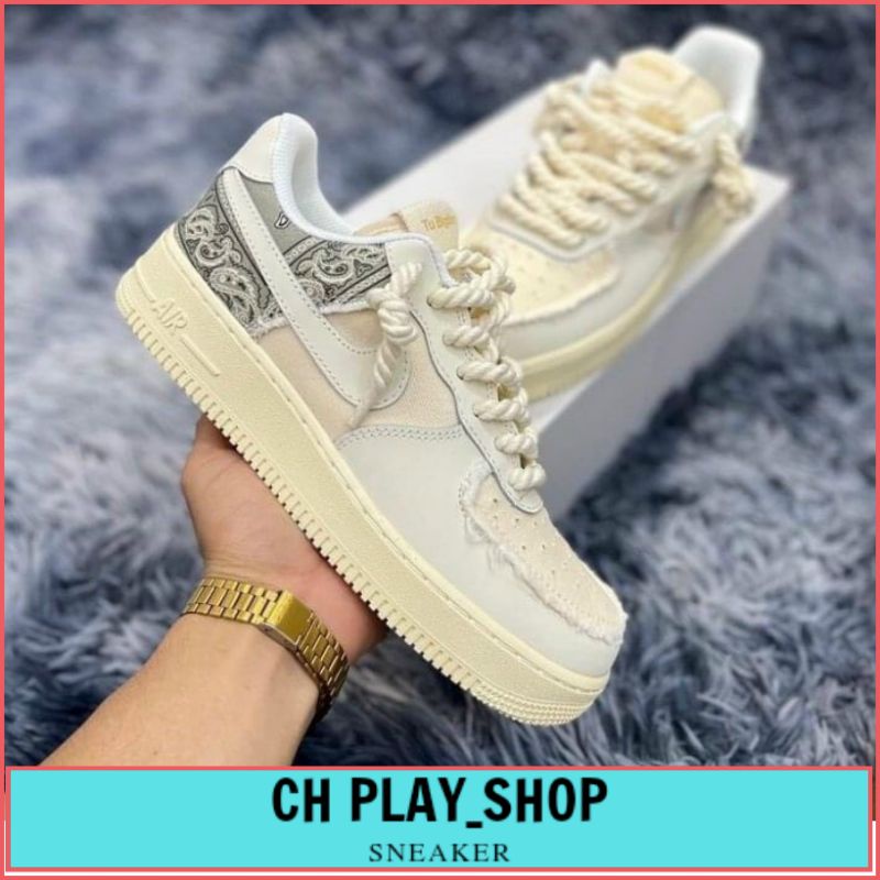 Giày AF1 Dây Thừng Họa Tiết Thổ Cẩm Thời Trang Hàng Đẹp Full Box Size 36-43