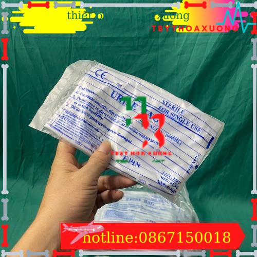 [Bán lẻ] Túi đựng nước tiểu van ngang y tế