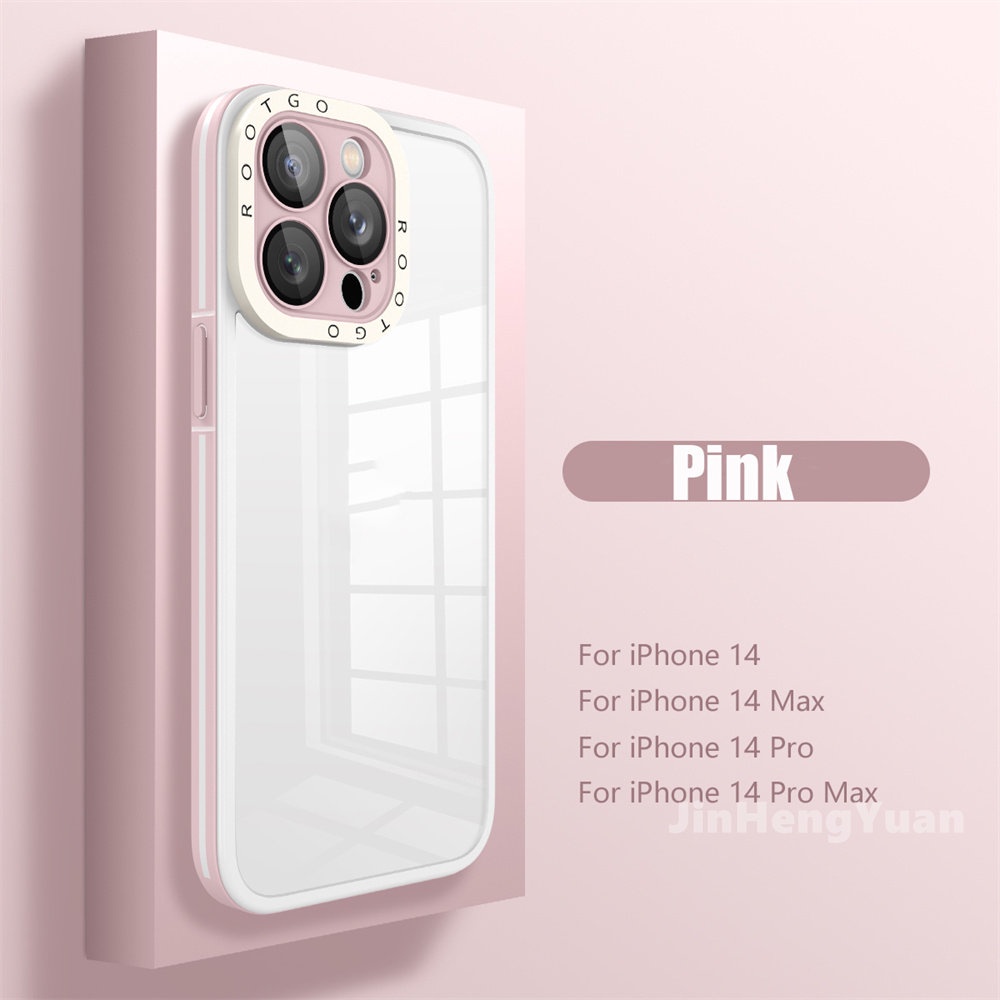 Ốp Điện Thoại Acrylic Cứng Trong Suốt Chống Sốc Sang Trọng Cho IPhone 14 13 12 11 Pro Max 14 plus XR