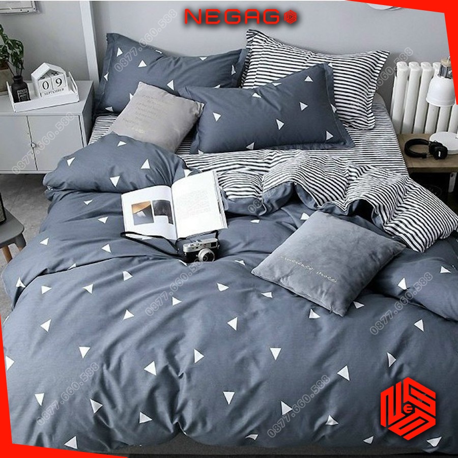 Vỏ gối 50x70cm, Áo gối 40x60cm, Vỏ gối ôm 35x100cm Cotton Poly Cao Cấp | NEGAGO