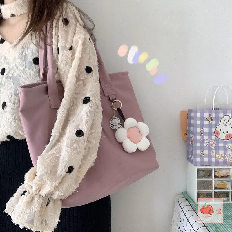 Túi Tote Đeo Vai Vải Canvas Cỡ Lớn Thời Trang 2022 Cho Nữ