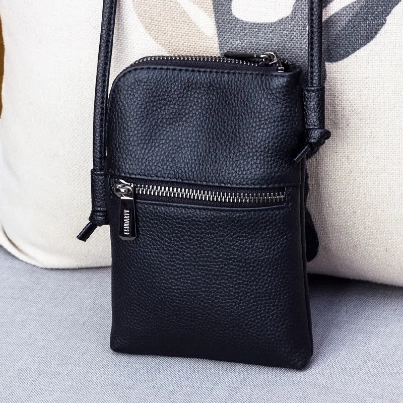 Túi Da pu Đeo Vai Đựng Điện Thoại Có Khóa Kéo Thời Trang Mới 2022 Cho Nữ fna240