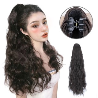 Tóc giả WIGSIN đuôi ngựa uốn xoăn có kẹp tiện lợi